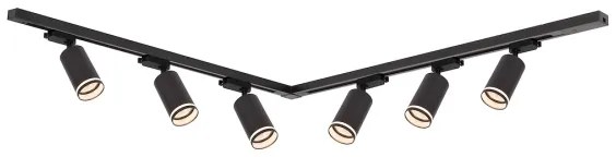 Spot pe șină PIPE 6xGU10/10W/230V, negru