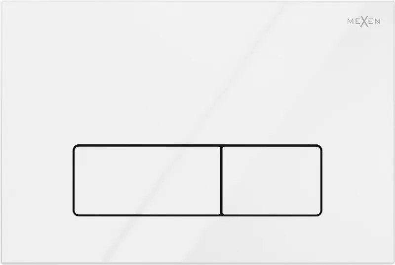 Mexen Fenix 13 buton de spălare Slim, alb lucios - 601300