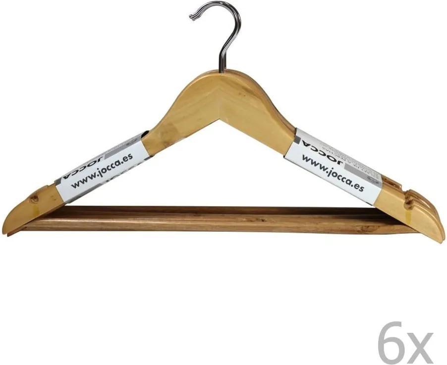Set 6 umerașe Jocca Wooden Hangers