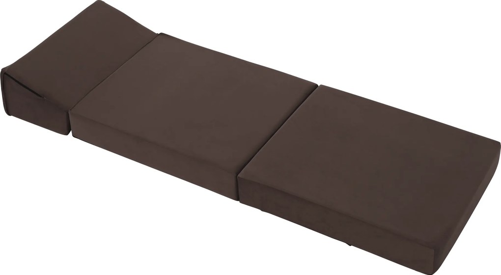 Saltea pliabilă/fotoliu extensibil, 2 in 1, maro Taupe, PELOS