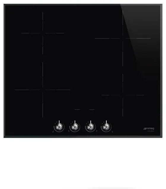 Plita incorporabila cu inductie Smeg SI364BM, 60 cm latime