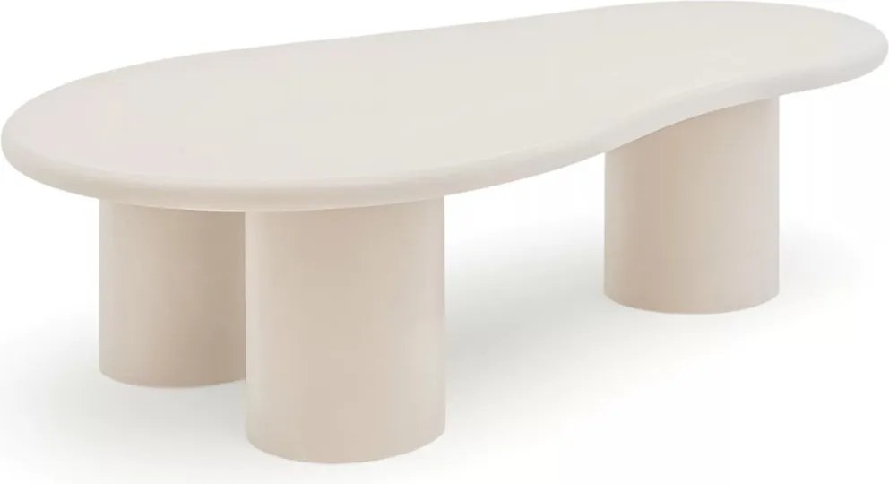 Măsuță de cafea pentru living Gisela 130 cm - bej