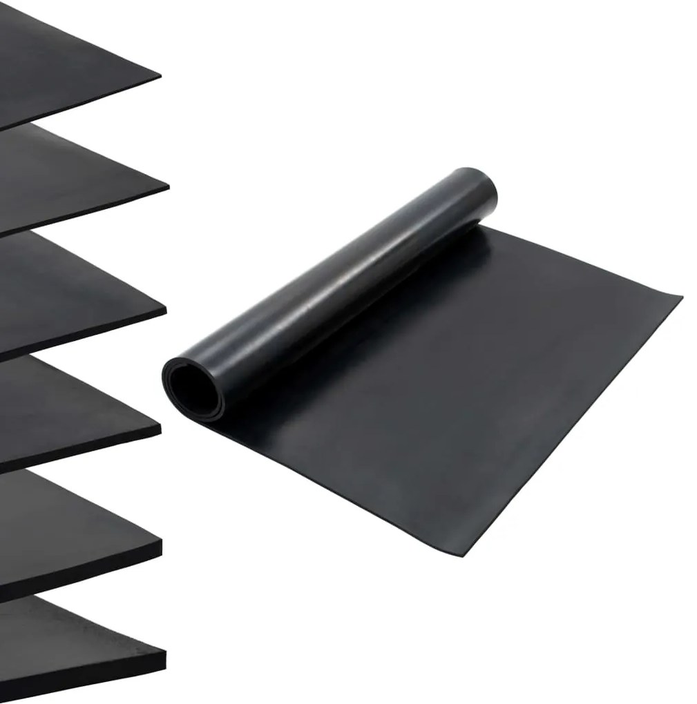 vidaXL Covor de cauciuc anti-alunecare, 1,2 x 2 m, 8 mm, neted