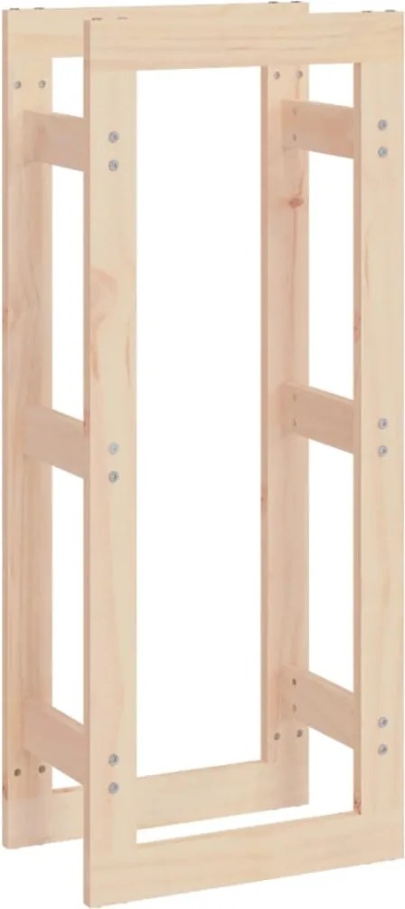 vidaXL Rastel pentru lemne de foc, 41x25x100 cm, lemn masiv pin