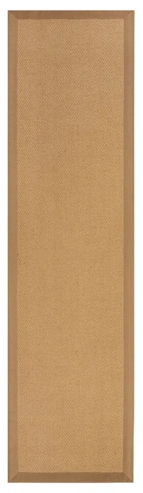 Covor tip traversă în culoare naturală din iută 60x230 cm Kira – Flair Rugs