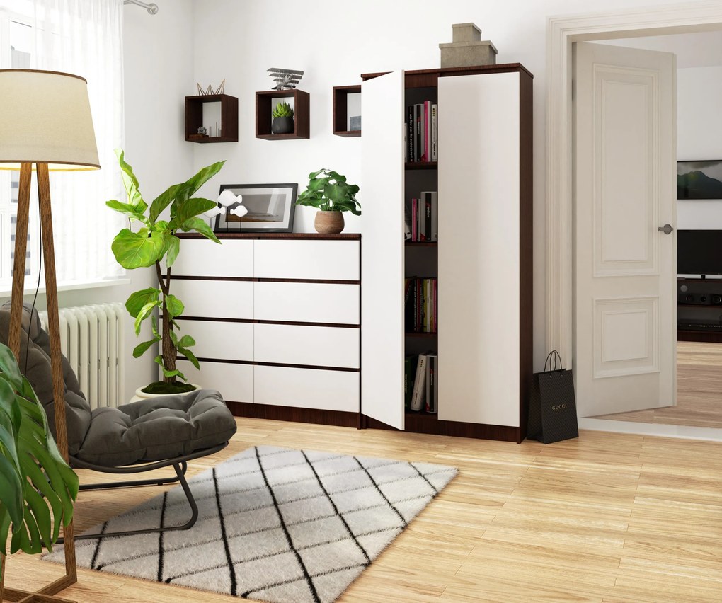 Dulap de haine Rainer II (wenge + Alb). 1069822