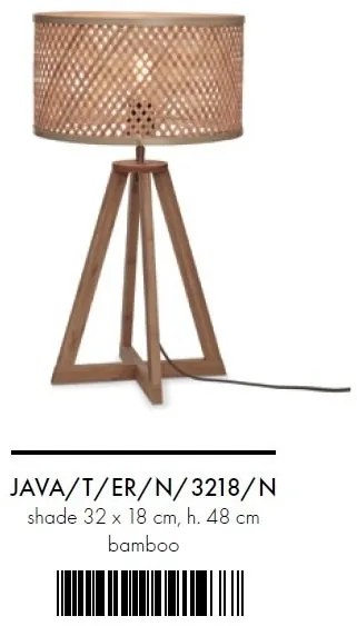 Veioza eco din bambus Java 4-pt nat/3218, nat