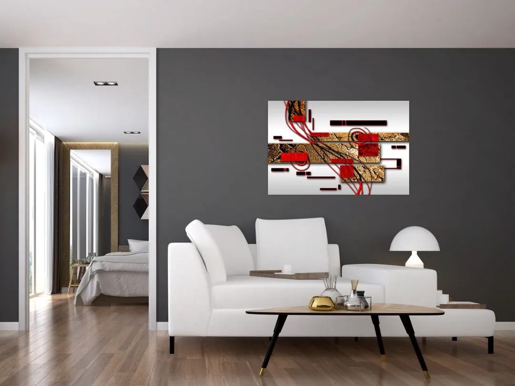 Tablou cu abstracție (90x60 cm)