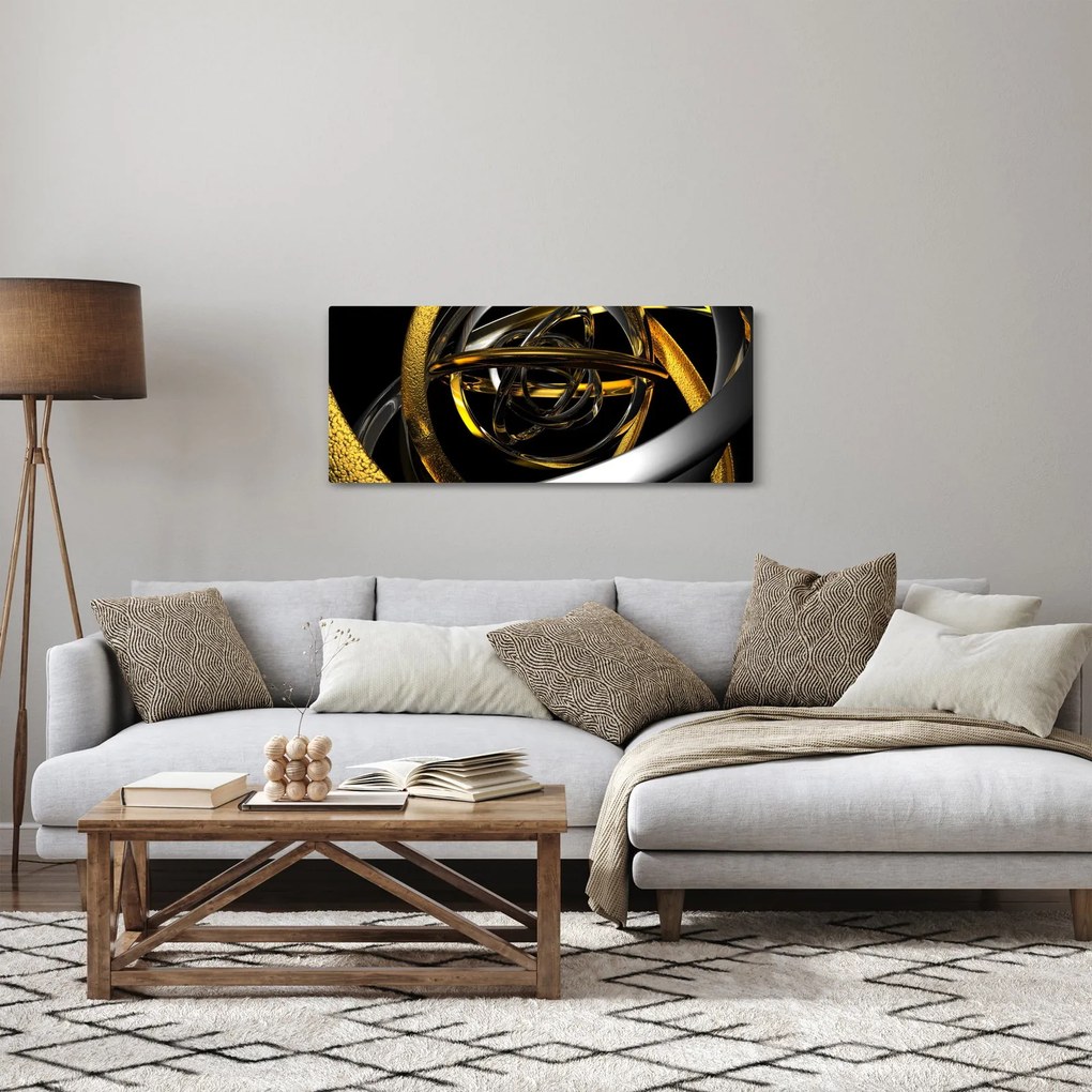Tablou cu abstracție modernă (120x50 cm)