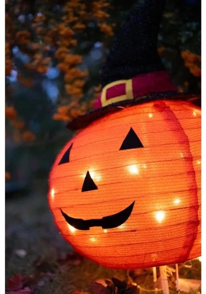 Decorațiune LED de exterior HALLOWEEN Retlux LED/3xAA/alb cald IP44 dovleac