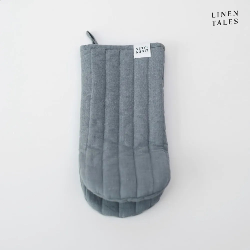 Mănușă de bucătărie din in Blue Fog – Linen Tales