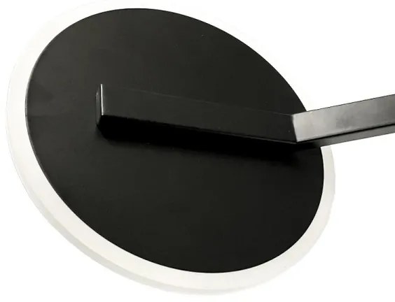 Lustră LED dimabilă aplicată LED/86W/230V 3000-6500K negru + telecomandă