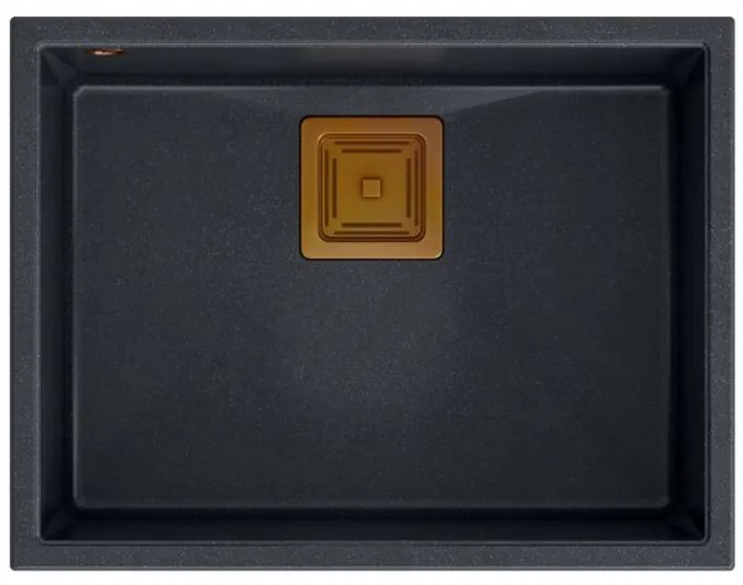 Chiuveta din granit DAVID 50 negru metalic