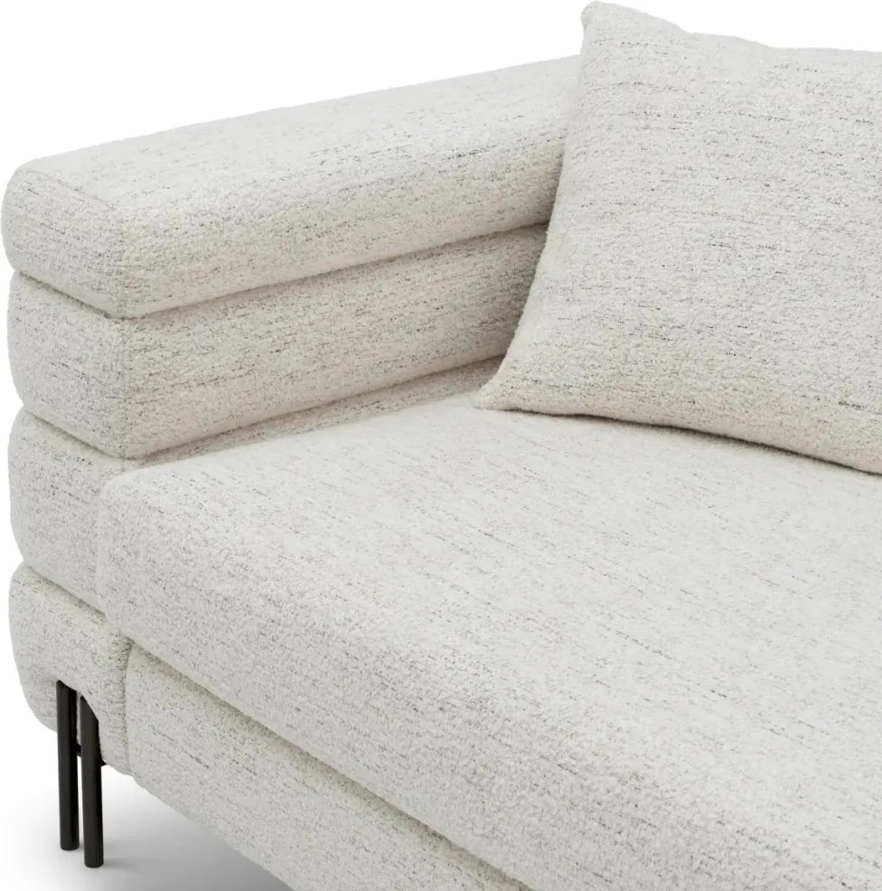 Canapea design LUX York S, Seashell off-white