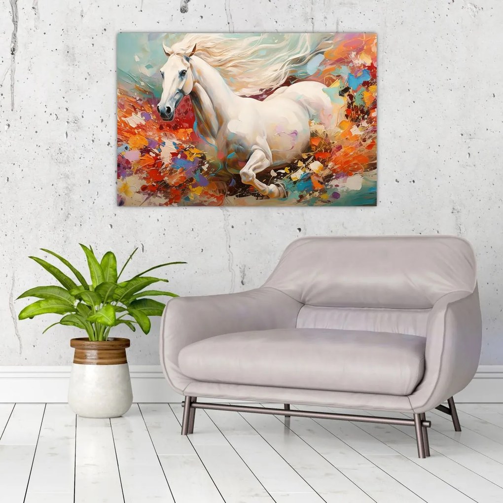 Tablou - Pictura unui cal (90x60 cm)