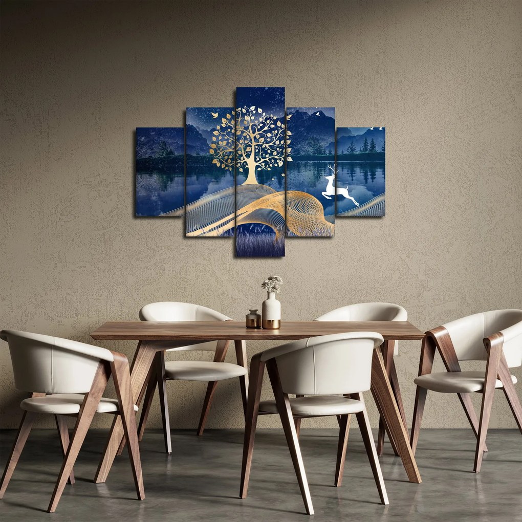 Tablou - Cerbi în luna plină (150x105 cm)