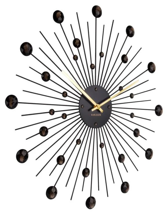 Ceas Karlsson Sunburst, negru