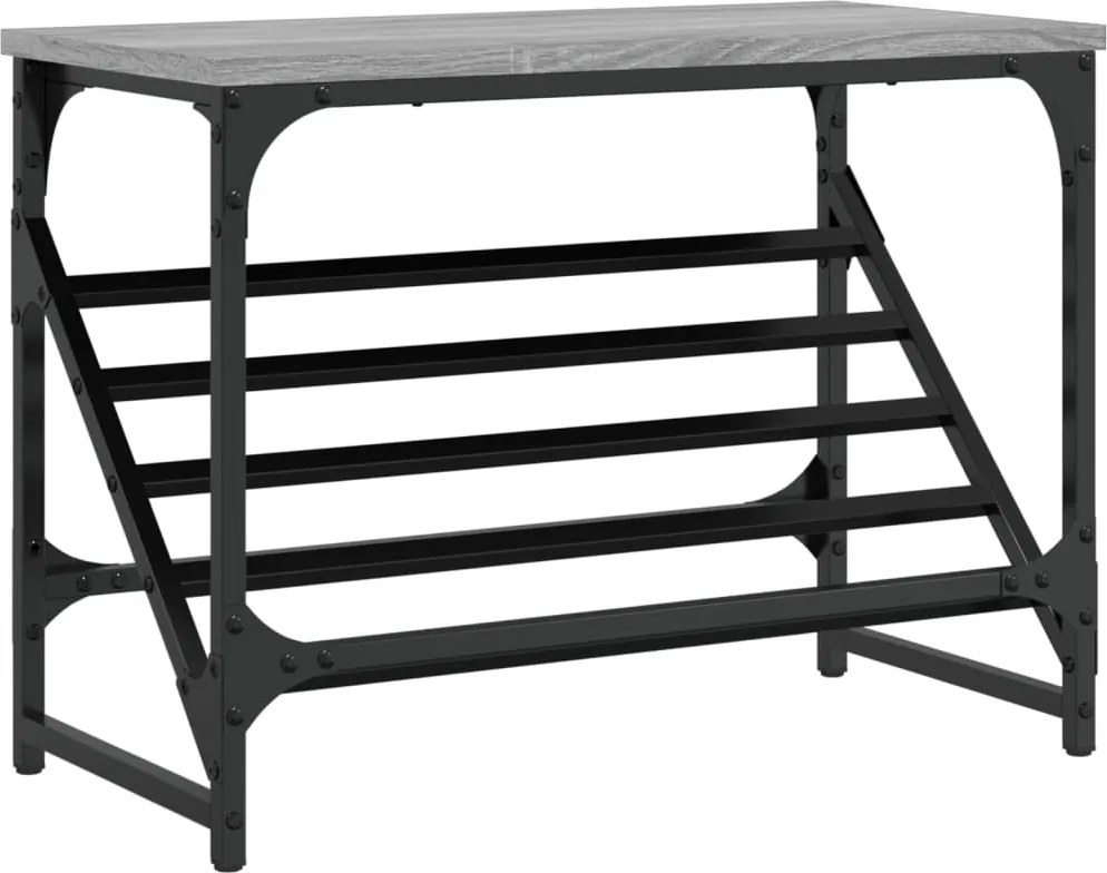 vidaXL Pantofar, gri sonoma, 60x30x45 cm, lemn prelucrat