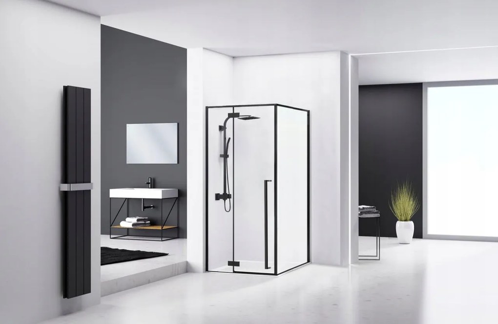 Cabina de dus Fargo 80x100 Black Mat