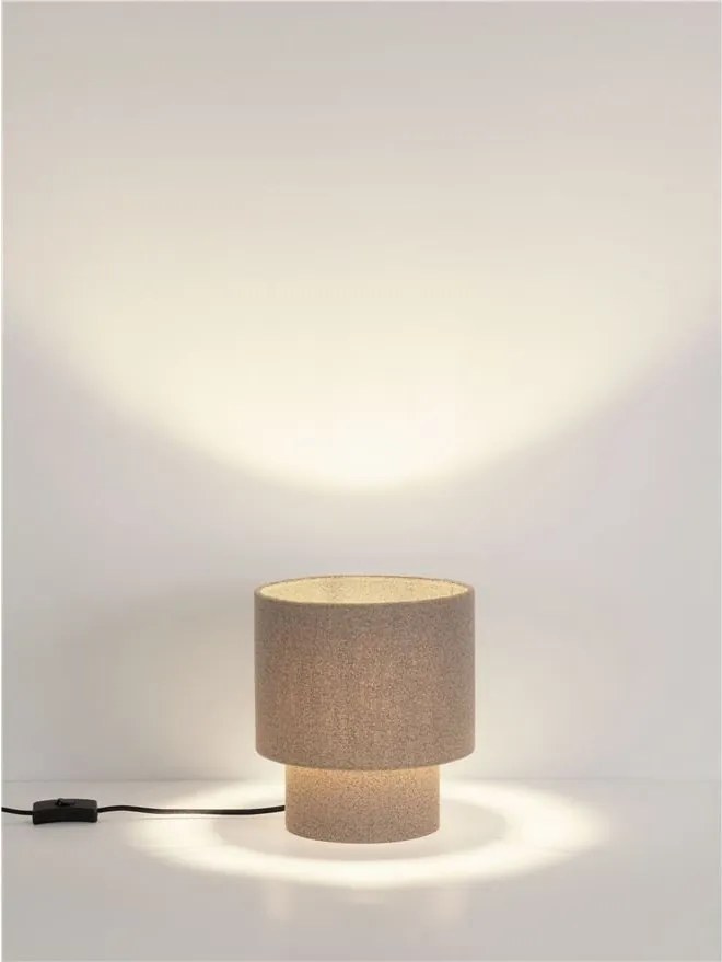 Veioza, Lampa de masa cu abajur maro deschis SYRIN