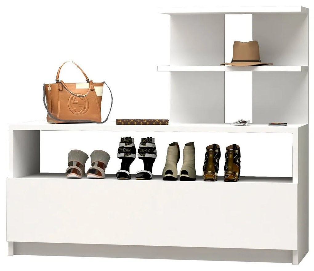 Comodă pentru pantofi Airy - White