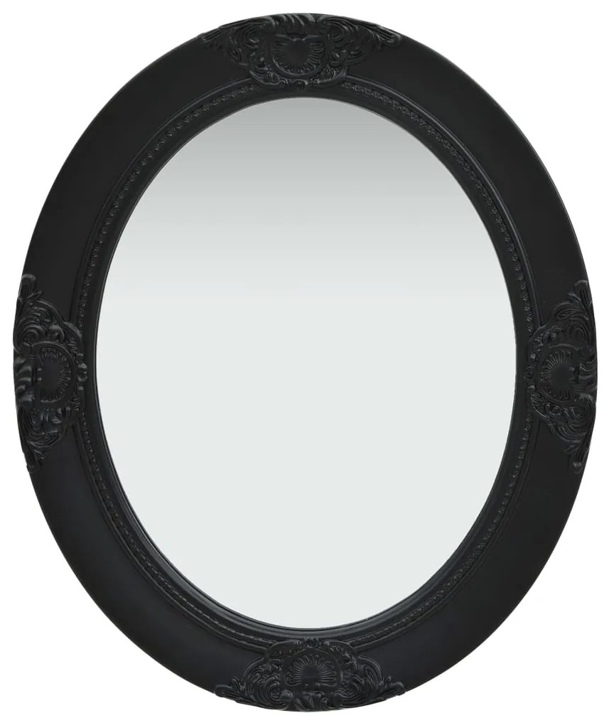 vidaXL Oglindă de perete în stil baroc, negru, 50 x 60 cm