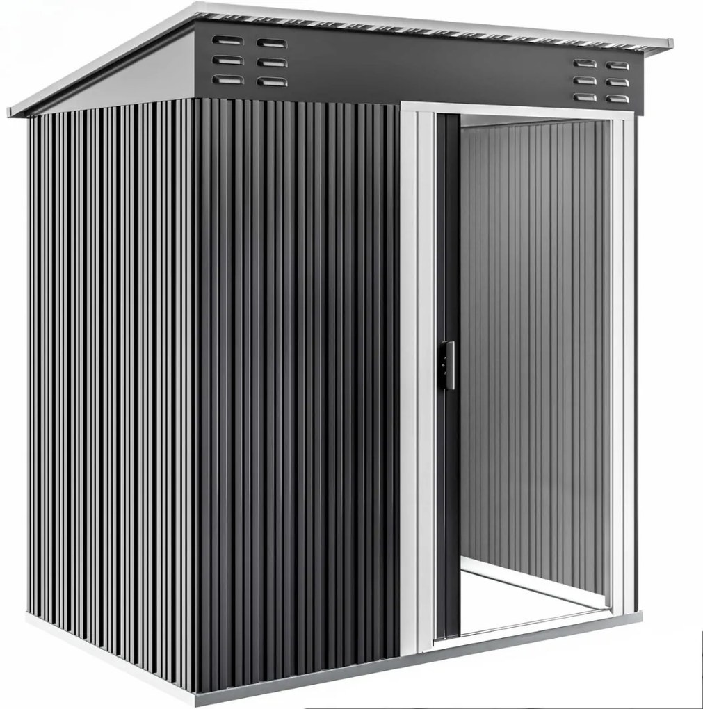 Căsuță pentru unelte de grădină M, 162x86x181cm, antracit Jurhan