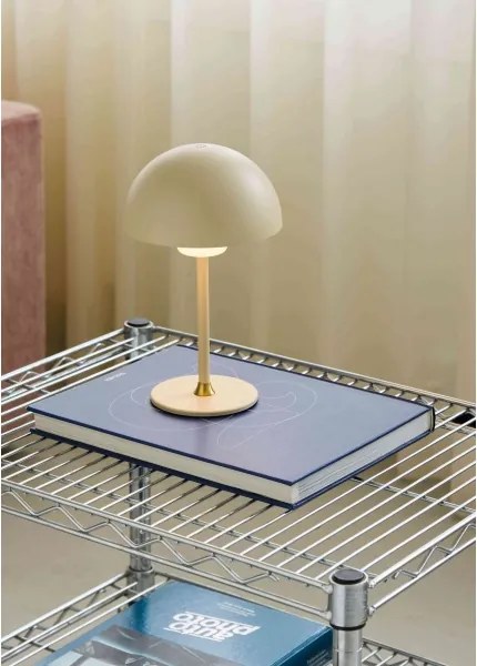 Halo Design 747597 - Lampă LED reîncărcabilă dimmabilă MOON LIGHT LED/2,7W/2600 mAh crem