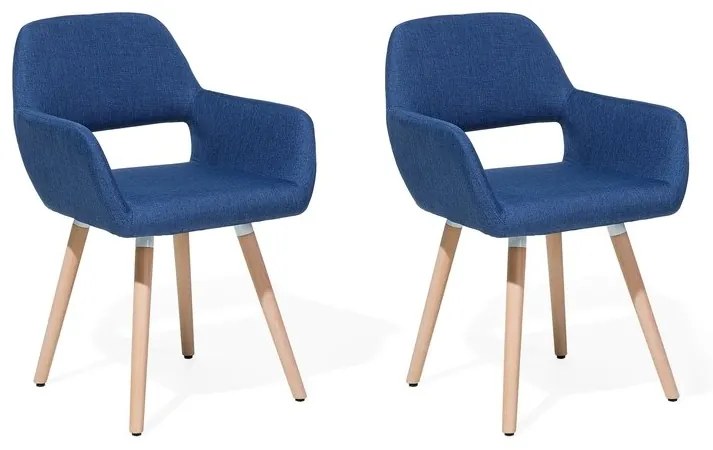 Zondo Set 2 buc. scaune pentru sufragerie Chico (albastru marin). Promo -22%. 1009919