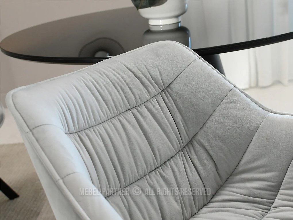 Scaun Nina (svetlogri + negru). Promo -13%. 1111201
