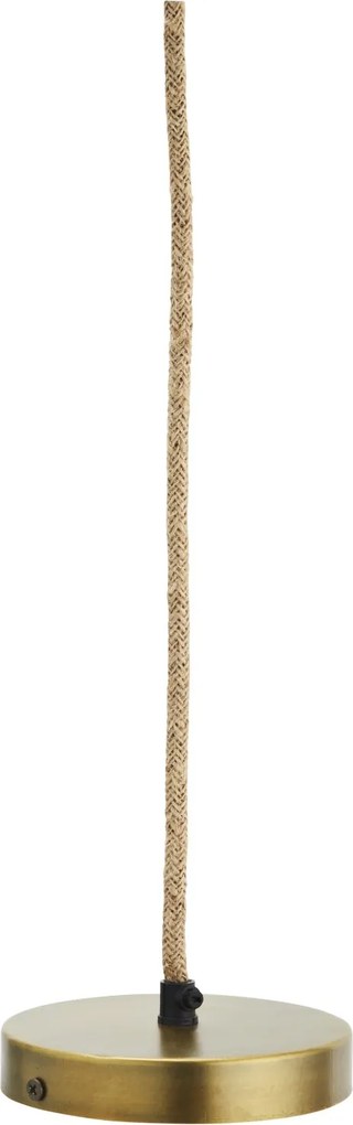 Lustră suspendată din frângie de bumbac împletită manual, D44×H33 cm, „Kashi"