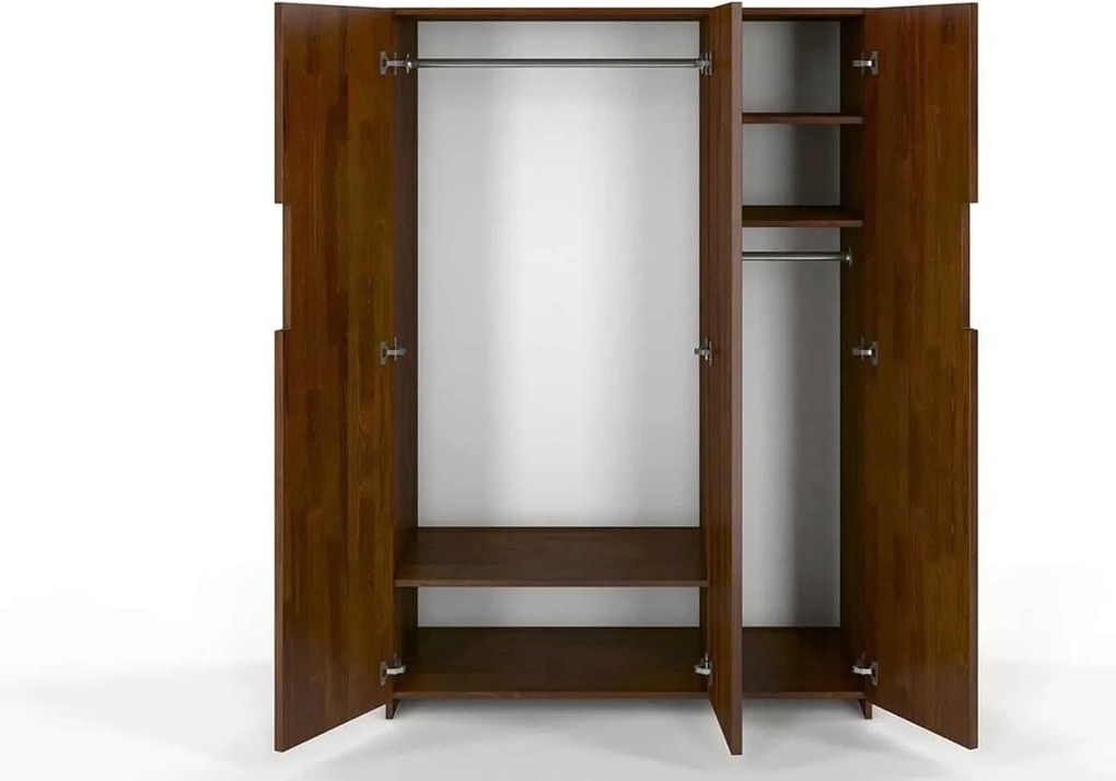 Dulap lemn masiv Clement Personalizabil, 128 × 60 × 180 cm - Alb