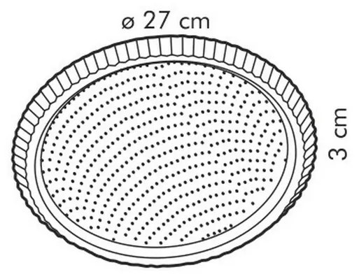 ormă de copt Tescoma DELÍCIA cu margine ondulată 28 cm