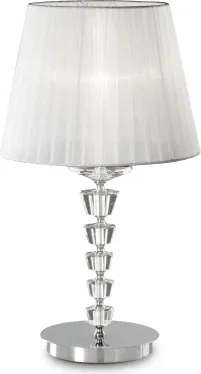 Ideal Lux - Lampă de masă cu cristale PEGASO 1xE27/60W/230V crom lucios