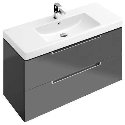 Lavoar suspendat, Villeroy&amp;Boch Subway 2.0, 100x47cm, fara preaplin, Alb Alpin, 7175A101