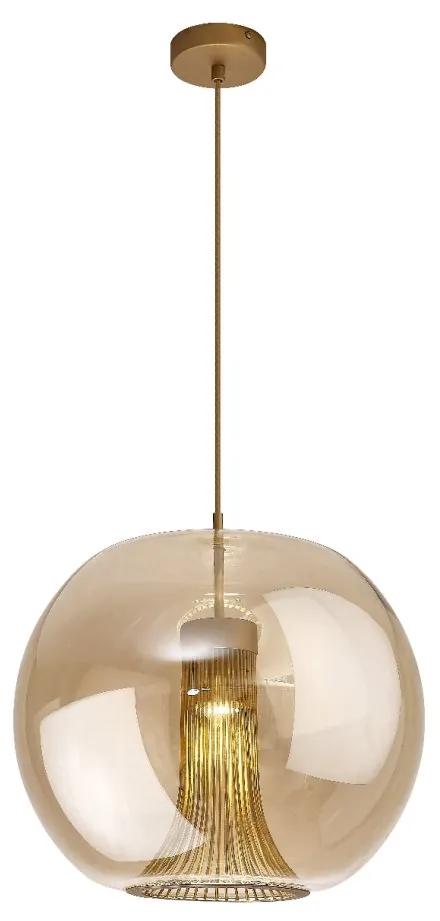 Lustra, Pendul design modern KRISS auriu/ bronz