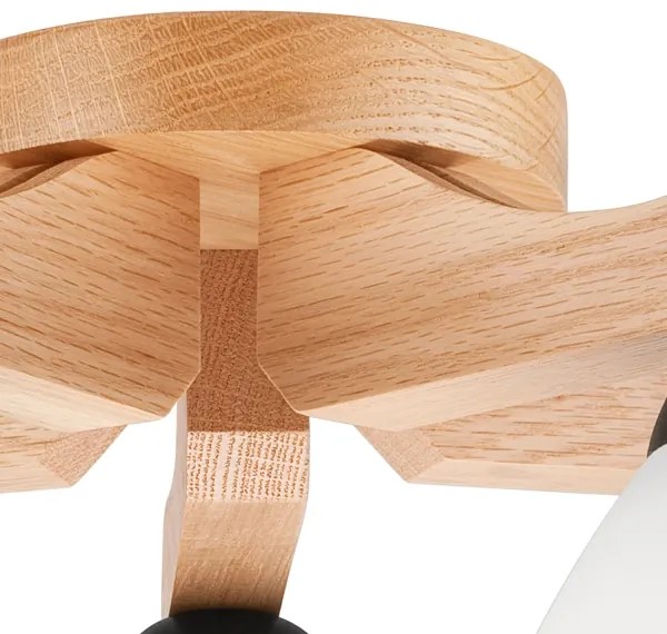 Lustră aplicată ADRIANO 5xE27/60W/230V stejar