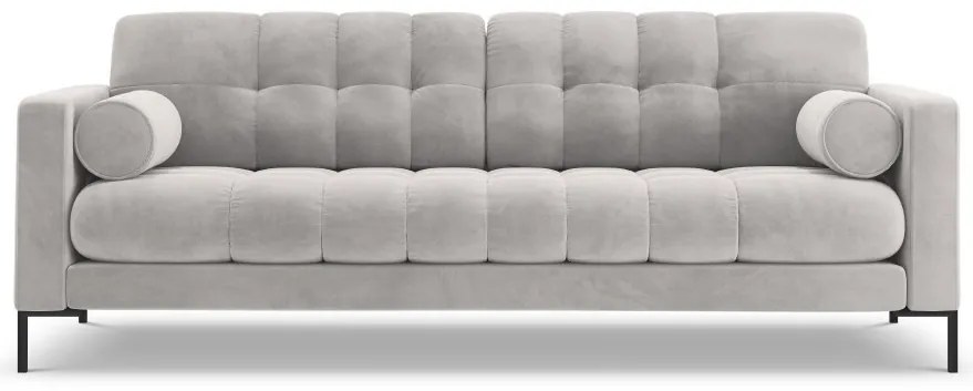 Canapea Bali 3 locuri velvet/picioare negre L177 cm
