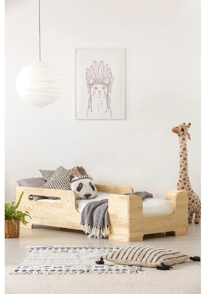 Pat pentru copii din lemn de pin 70x140 cm Box 2 - Adeko