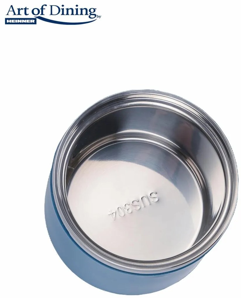 CASEROLA TERMICA 600 ML, LOCA, ALBASTRU