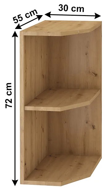 Raft inferior de bucătărie Meriel 30 D ZAK BB (stejar artizanal). 1034002