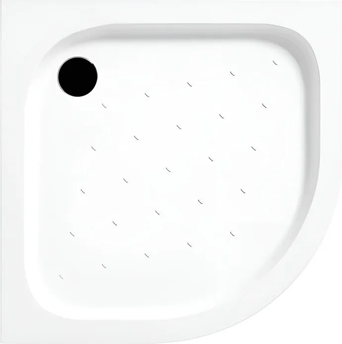 Cădiță de duș acrilică curbată Klonberg 90x90