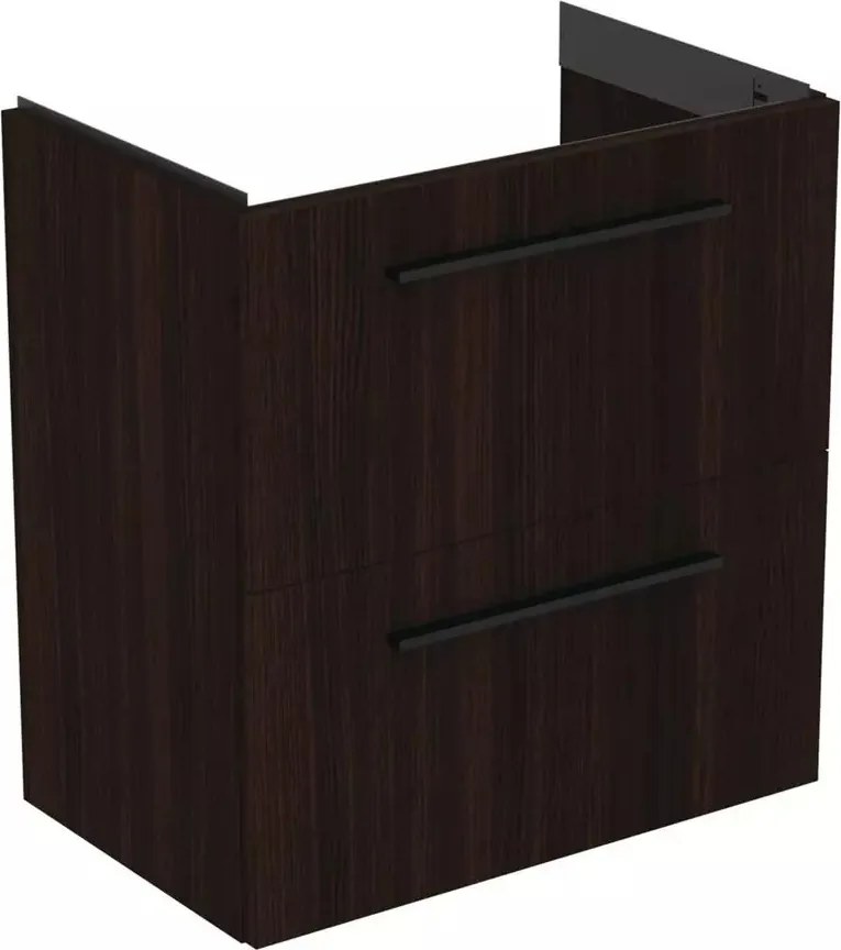 Dulap baza suspendat Ideal Standard i.life S 2 sertare stejar cafeniu 60 cm