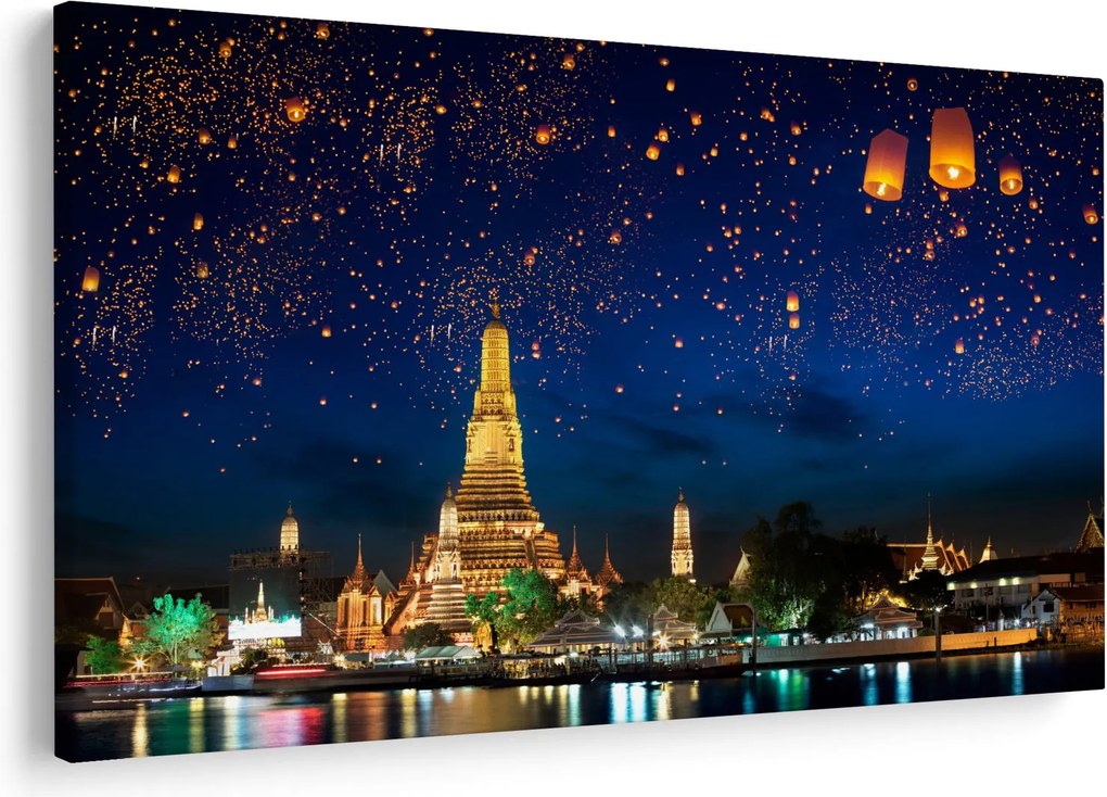 Tablou - Lampioane norocului, Bangkok (90x60 cm)