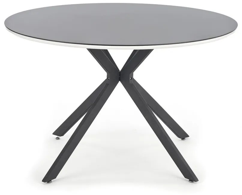 Set masa rotunda Avelar ø120 cm + 4 scaune K333 gri