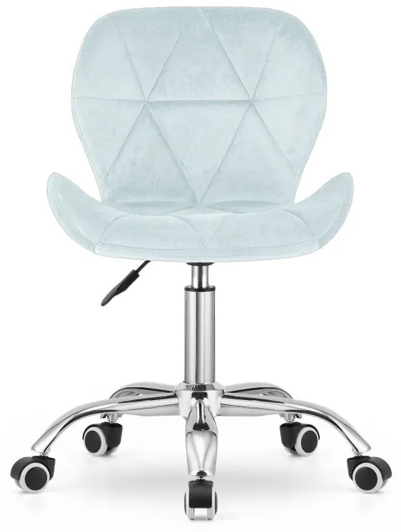 Set pentru birou masa de birou TAYLOR SONOMA 100x50 cm + scaun de birou AVOLA VELVET albastru deschis