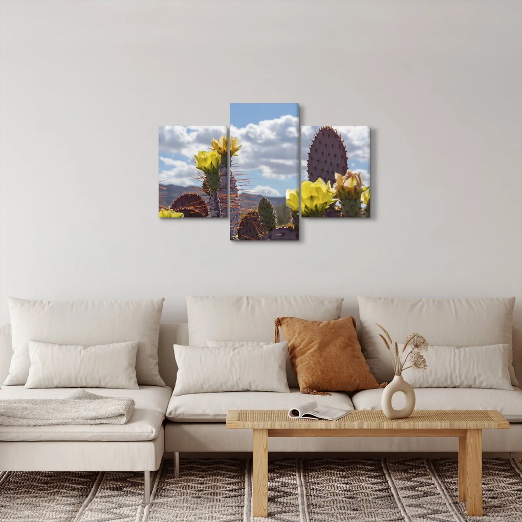Tablou cu floarea de cactus Opunție (90x60 cm)