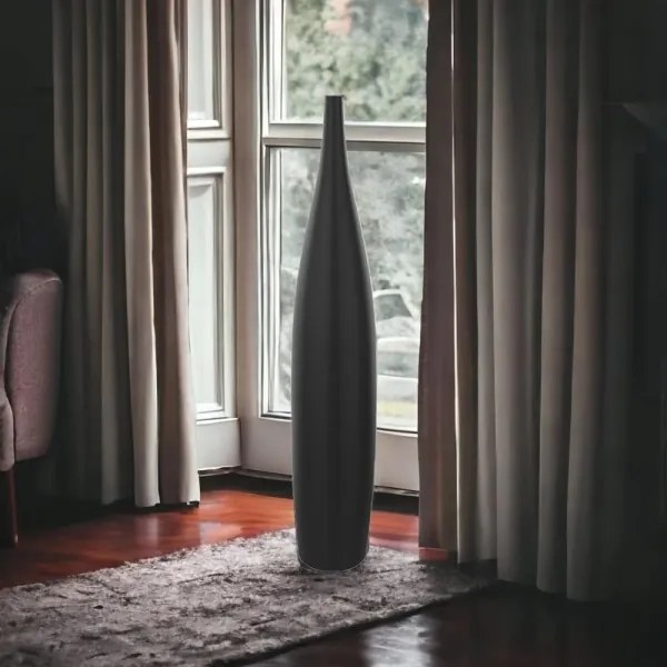 Vază ceramică, negru mat, 70 cm