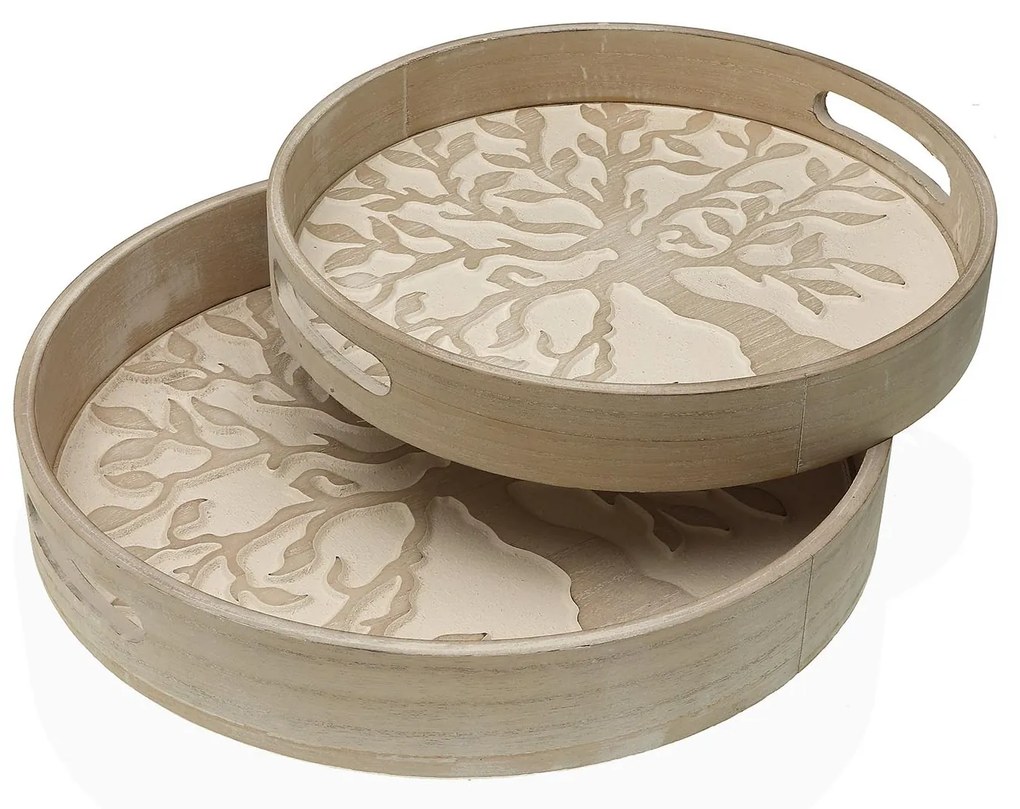 Tava rotunda din lemn 6X35X35