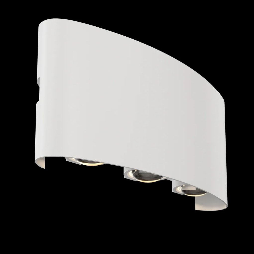 Aplica de perete exterior cu iluminat arhitectural IP54 LED Strato alb
